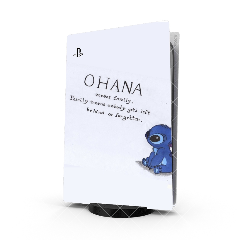 Autocollant Playstation 5 - Stickers PS5 Ohana signifie famille