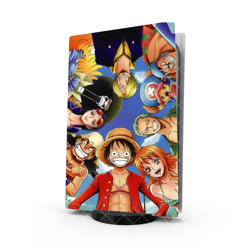 Autocollant Playstation 5 - Stickers PS5 One Piece Equipage