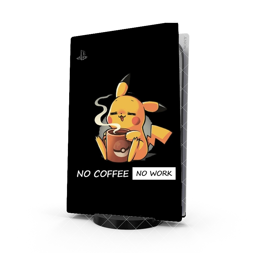 Autocollant Pikachu Coffee Addict
