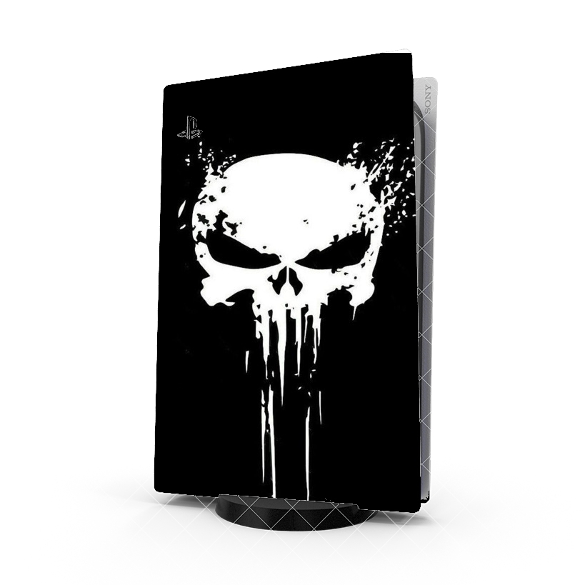 Autocollant Playstation 5 - Stickers PS5 Punisher Skull