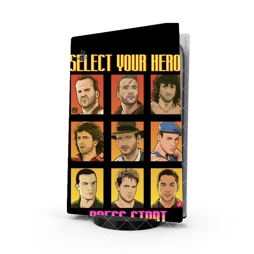 Autocollant Select your Hero Retro 90s