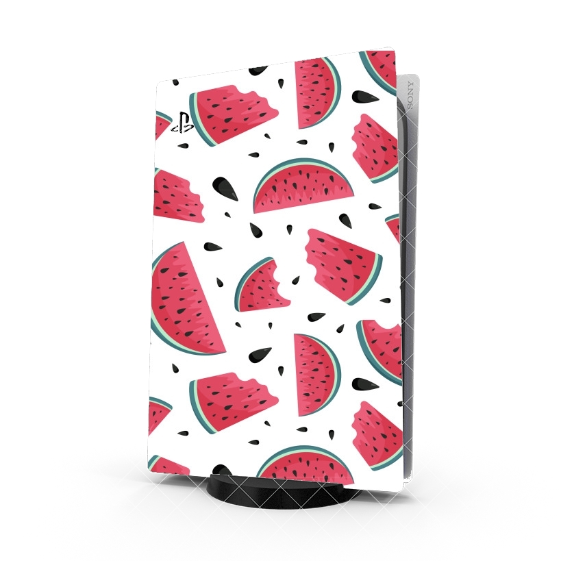 Autocollant Summer pattern with watermelon