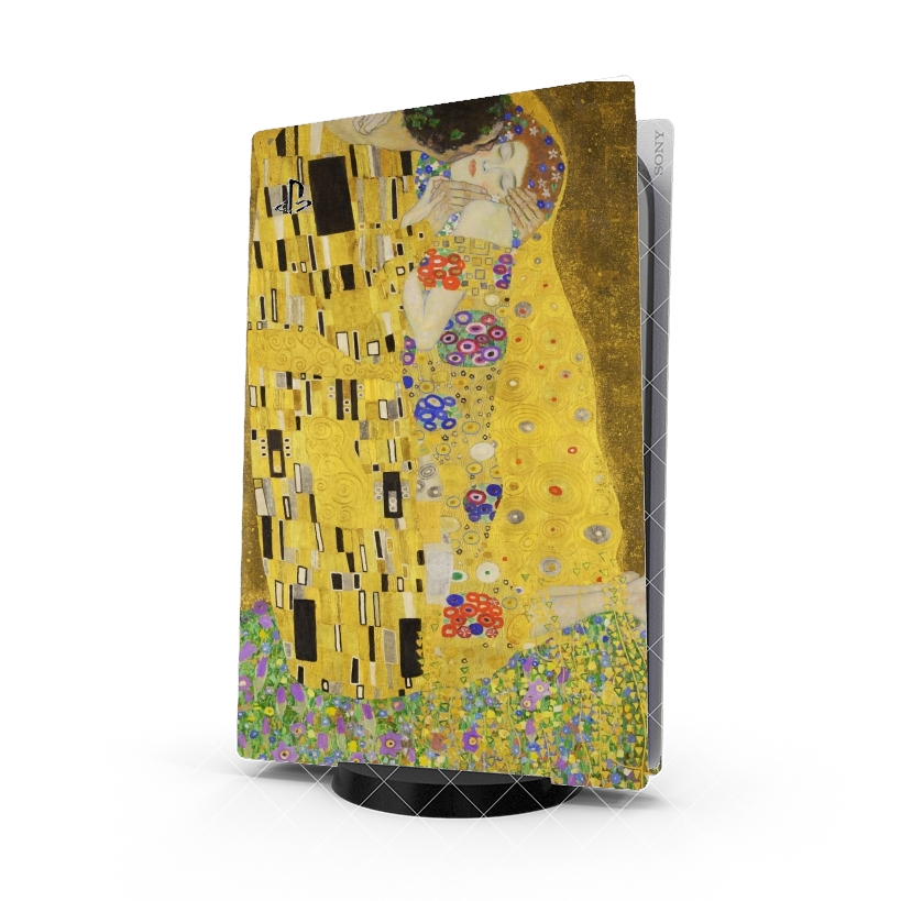 Autocollant Playstation 5 - Stickers PS5 The Kiss Klimt