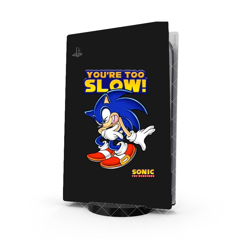 Autocollant You're Too Slow - Sonic