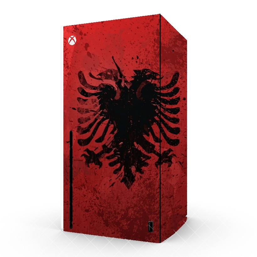 Autocollant Albanie Painting Flag