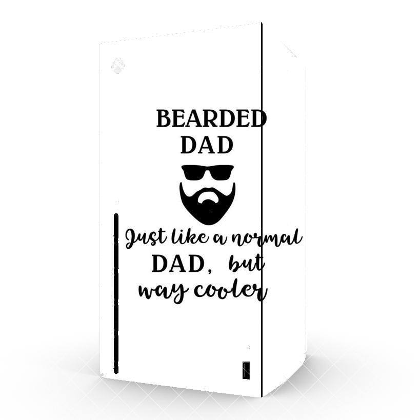 Autocollant Bearded Dad Just like a normal dad but Cooler