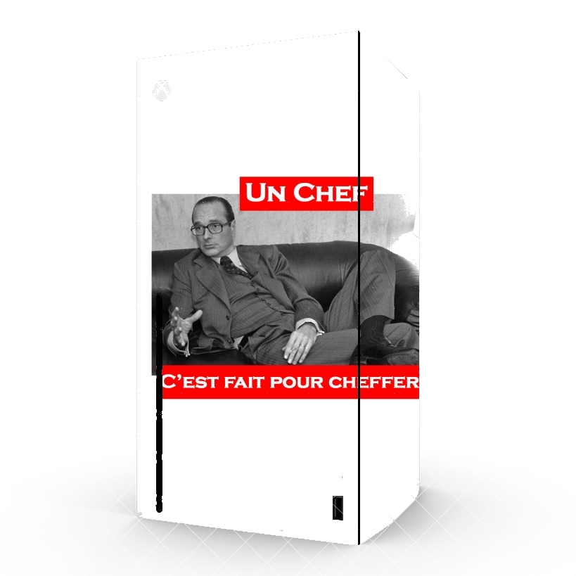 Autocollant Chirac Un Chef cest fait pour cheffer