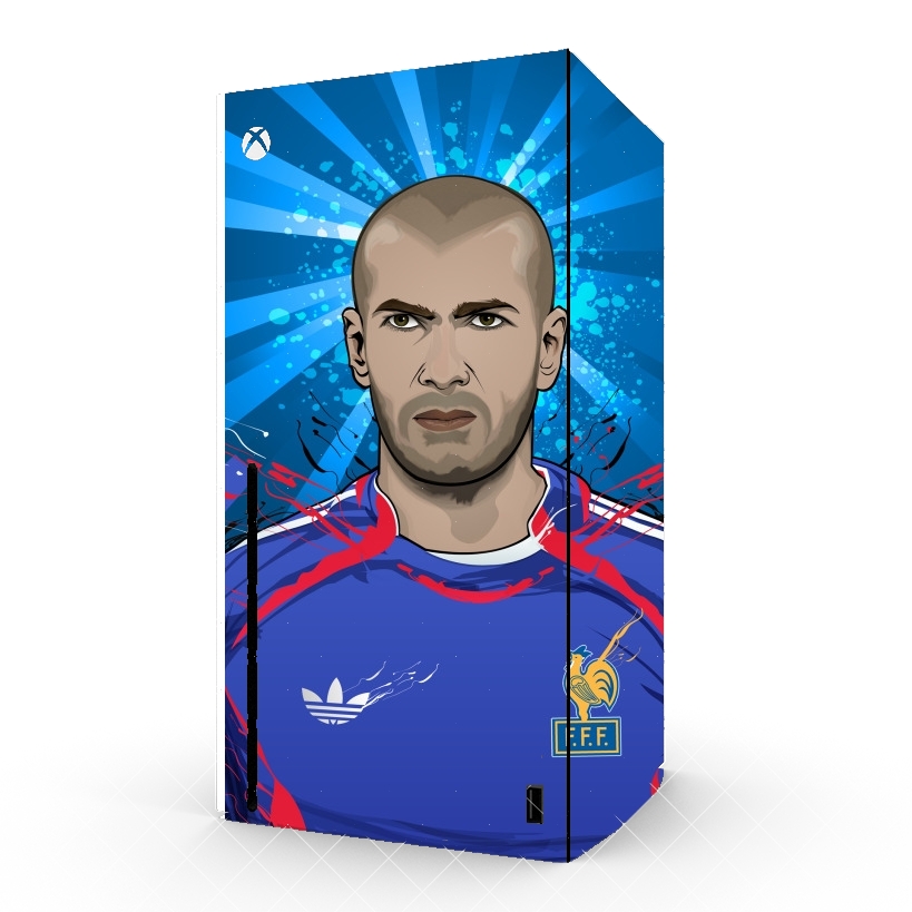 Autocollant Football Legends: Zinedine Zidane France