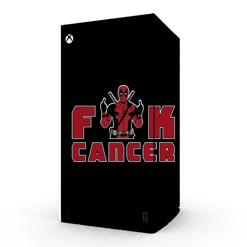 Autocollant Fuck Cancer With Deadpool