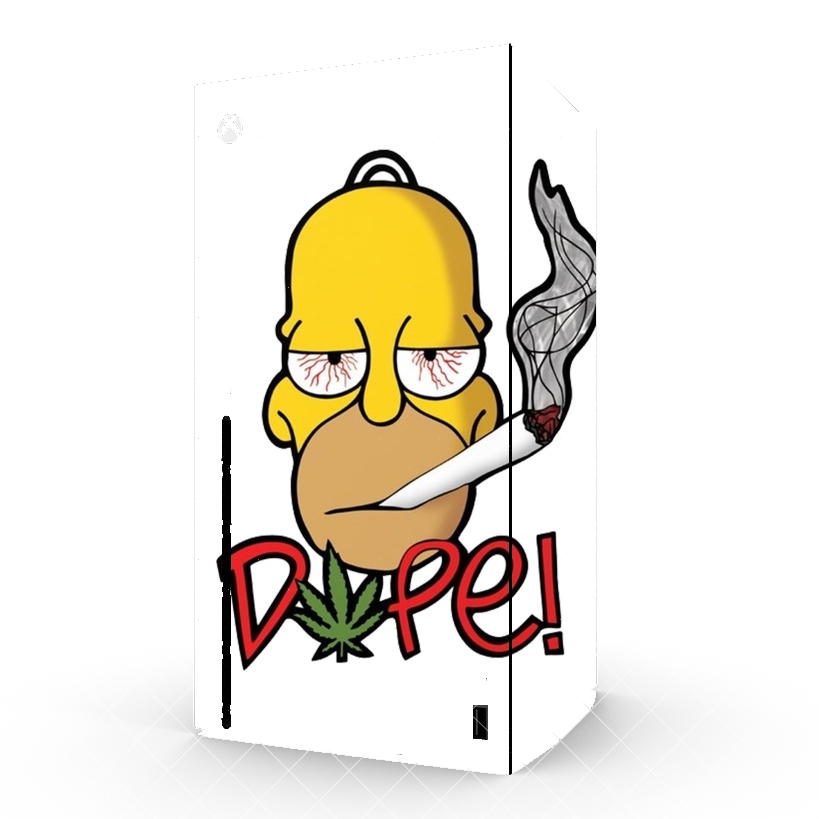 Autocollant Homer Dope Weed Smoking Cannabis