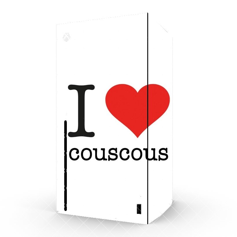 Autocollant I love couscous - Plat Boulette