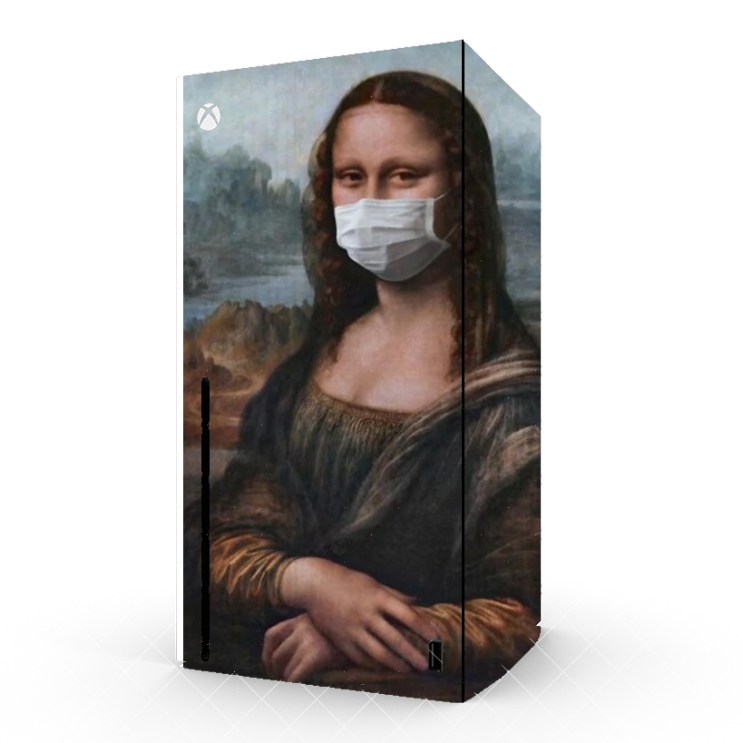 Autocollant Joconde Mona Lisa Masque