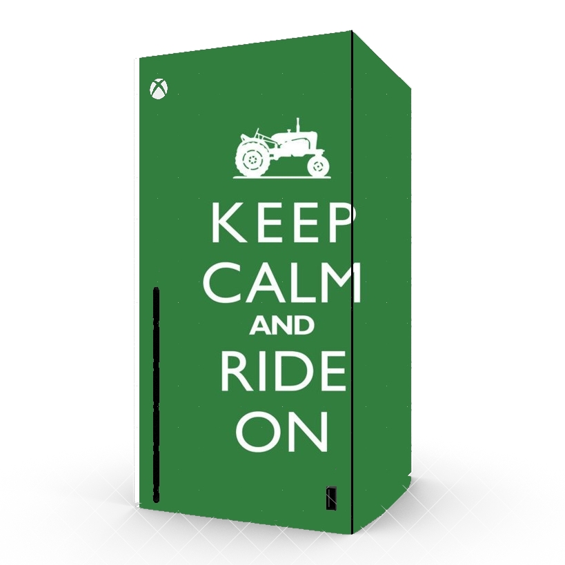 Autocollant Keep Calm And ride on Tractor