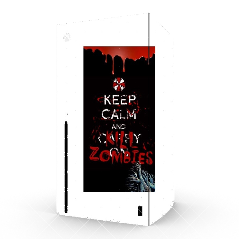 Autocollant Xbox Series X/S - Stickers Xbox Keep Calm And Kill Zombies
