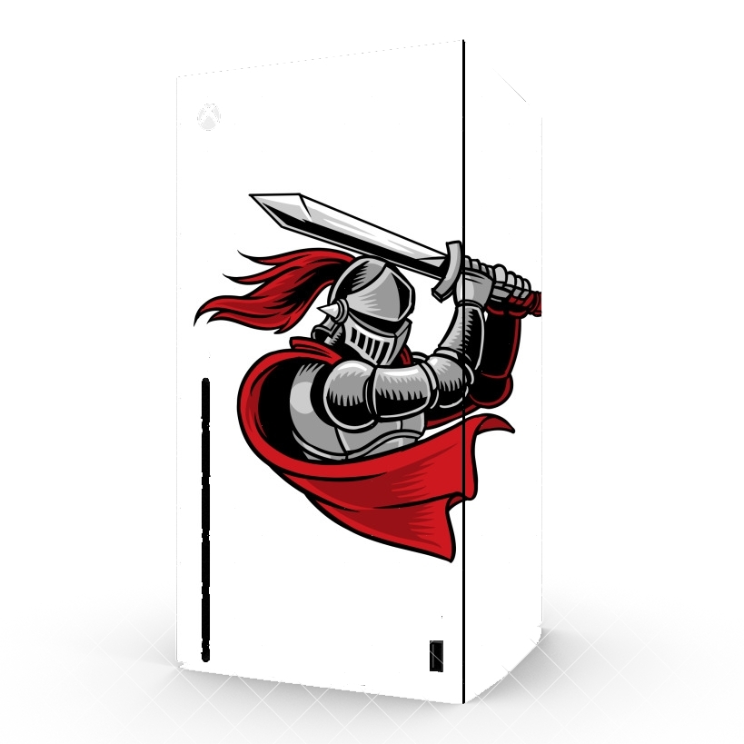 Autocollant Knight with red cap