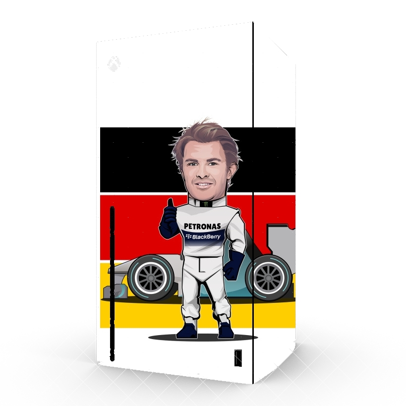 Autocollant MiniRacers: Nico Rosberg - Mercedes Formula One Team