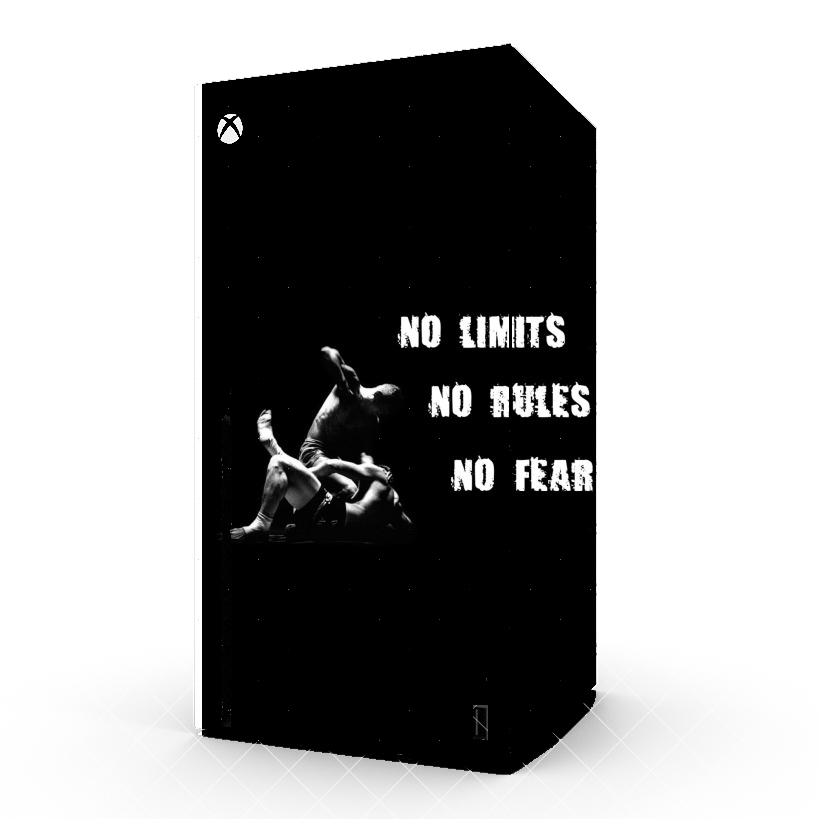 Autocollant MMA No Limits No Rules No Fear