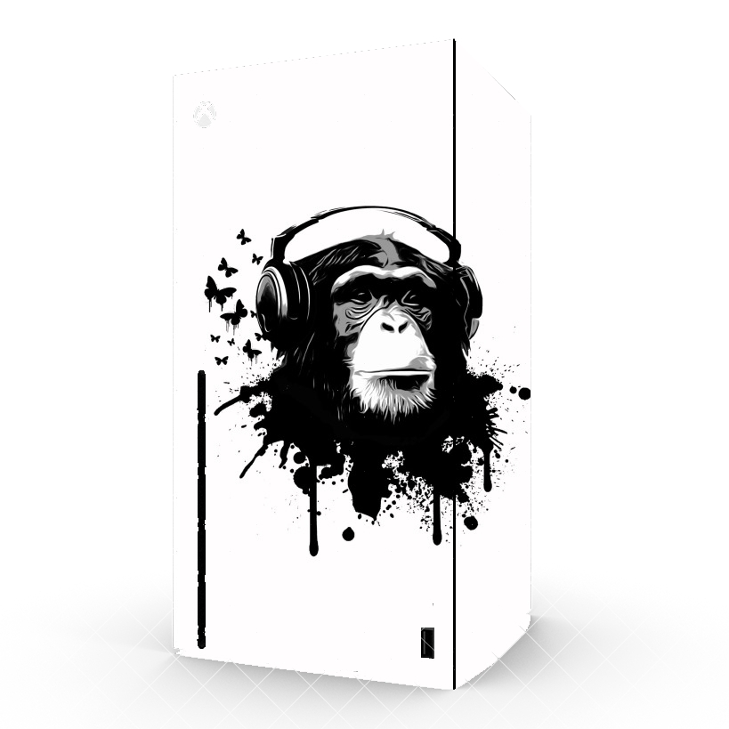 Autocollant Monkey Business - White