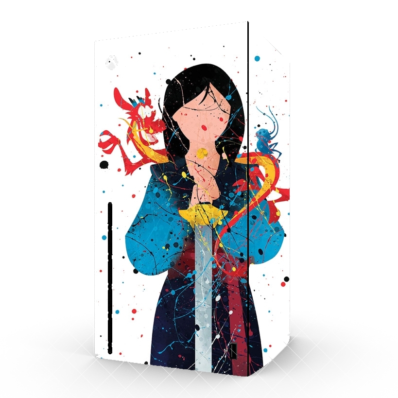 Autocollant Mulan Princess Watercolor Decor