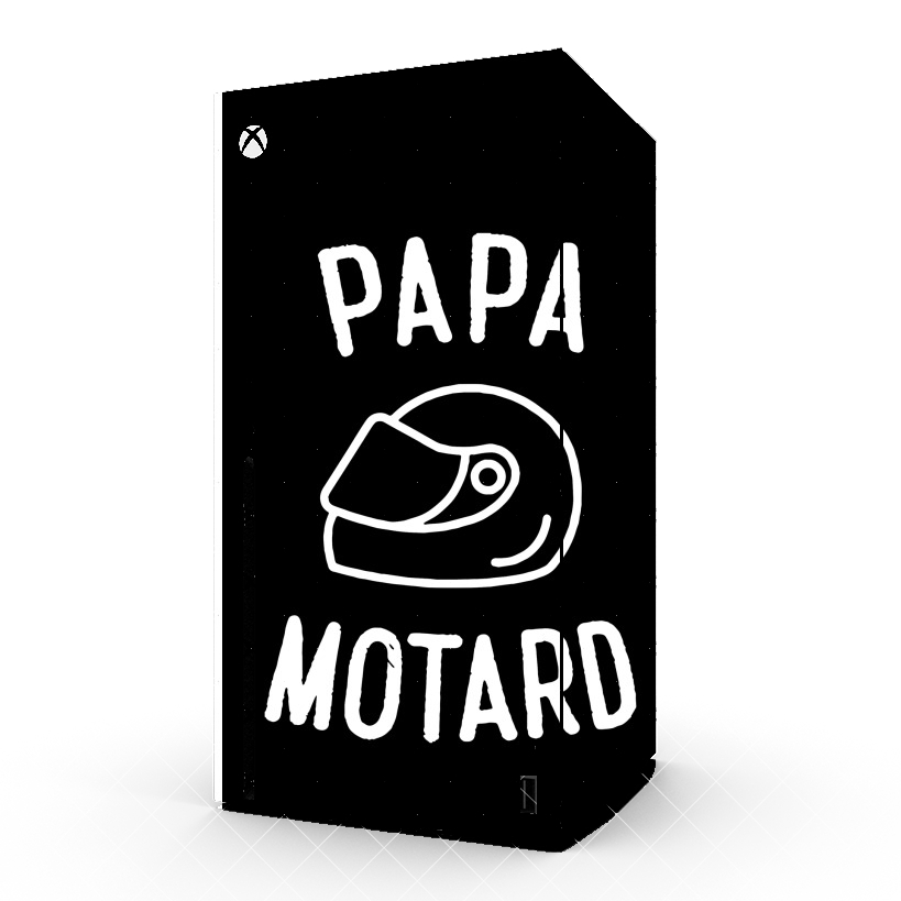 Autocollant Papa Motard Moto Passion
