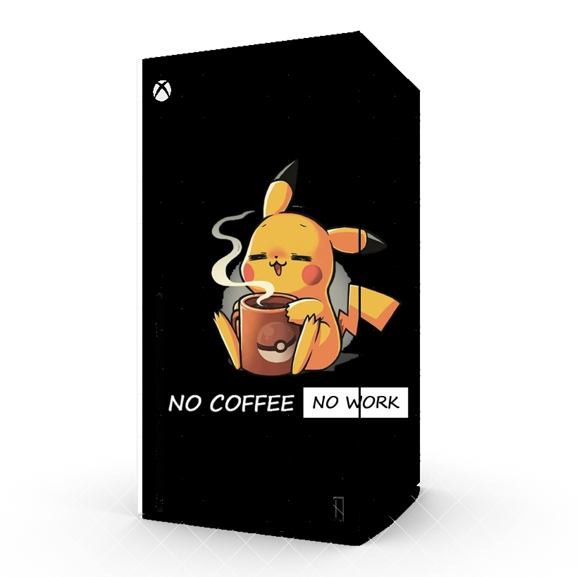 Autocollant Pikachu Coffee Addict