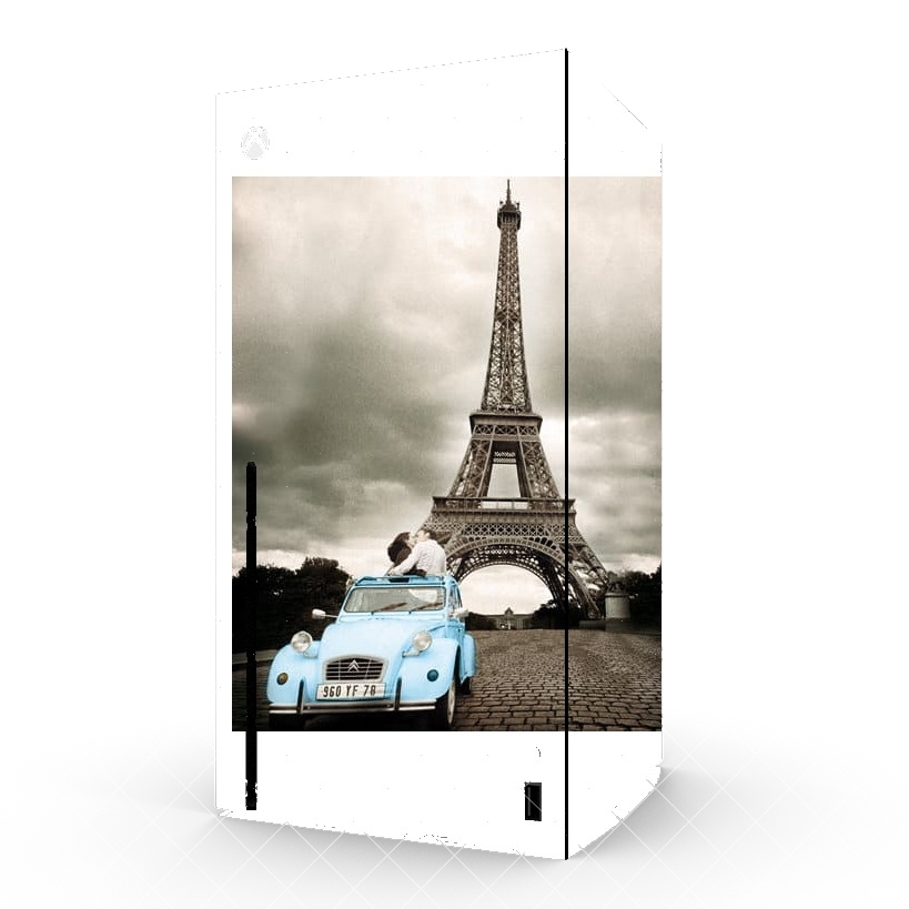 Autocollant Xbox Series X/S - Stickers Xbox Romance à Paris sous la Tour Eiffel