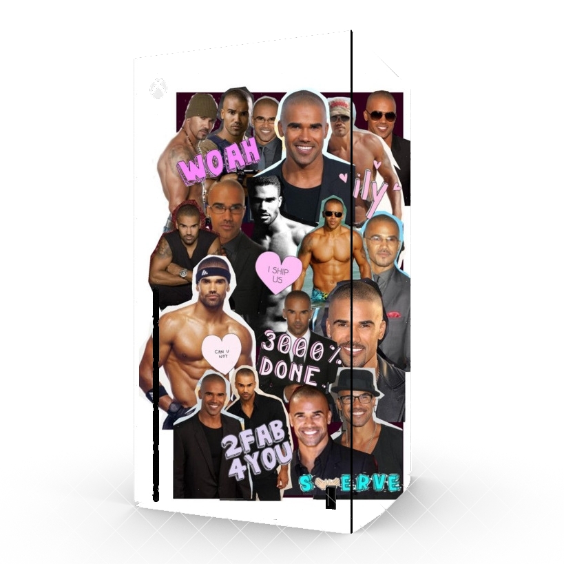 Autocollant Shemar Moore collage