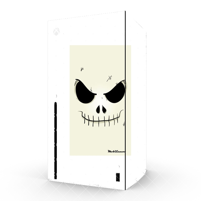 Autocollant Xbox Series X/S - Stickers Xbox Squelette Face