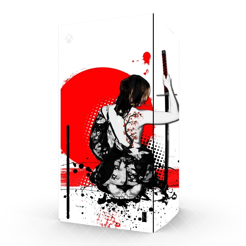 Autocollant Xbox Series X/S - Stickers Xbox Trash Polka - Female Samurai