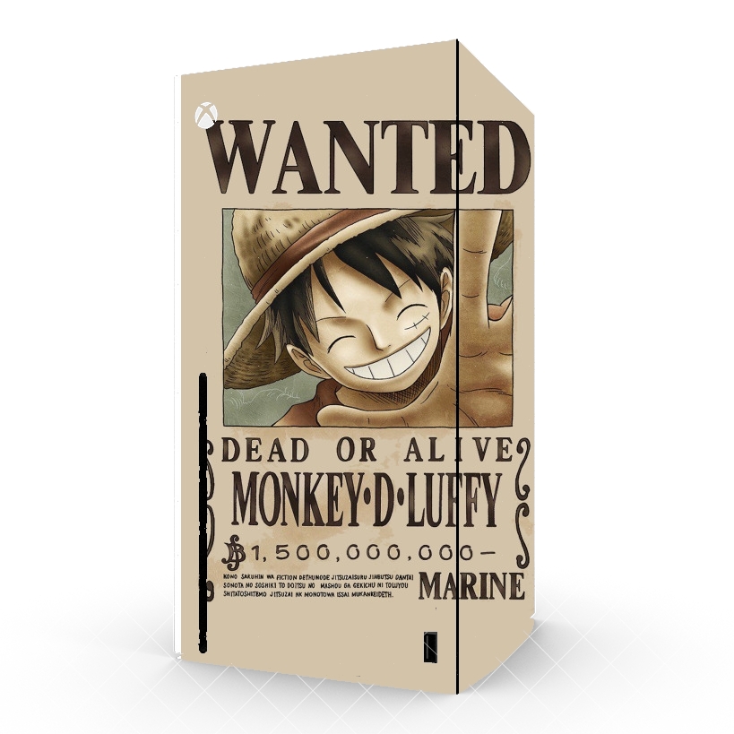 Autocollant Wanted Luffy Pirate
