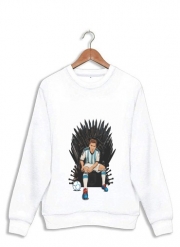 sweat-blanc Game of Thrones: King Lionel Messi - House Catalunya