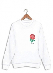 sweat-blanc Rose Flower Rugby England