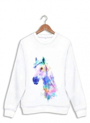 sweat-blanc watercolor horse