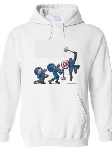 Sweat-shirt Captain America - Thor Hammer