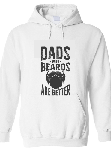 Sweat-shirt Les papas avec une barbe sont les meilleurs