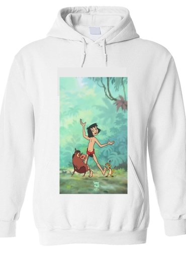 Sweat-shirt Disney Hangover Mowgli Timon and Pumbaa 