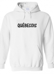 Sweat-shirt à capuche blanc - Unisex Drapeau Quebec Peinture