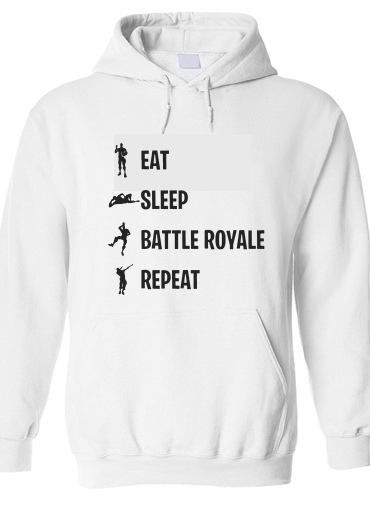 Sweat-shirt Eat Sleep Battle Royale Repeat