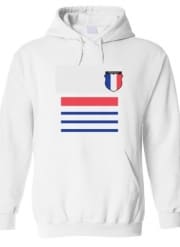 Sweat-shirt à capuche blanc - Unisex France 2018 Champion Du Monde Maillot