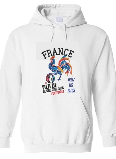Sweat-shirt France Football Coq Sportif Fier de nos couleurs Allez les bleus