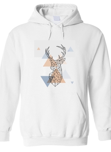 Sweat-shirt Geometric head of the deer