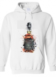 Sweat-shirt à capuche blanc - Unisex Jack Daniels Fan Design