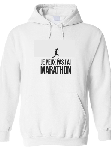 Sweat-shirt Je peux pas j'ai marathon