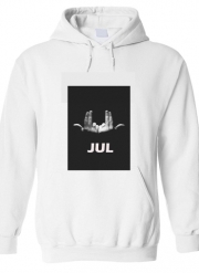 Sweat-shirt à capuche blanc - Unisex Jul Rap
