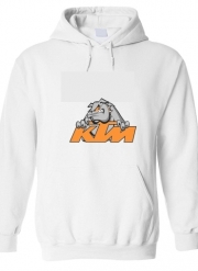 Sweat-shirt à capuche blanc - Unisex KTM Racing Orange And Black