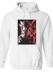 Sweat-shirt à capuche blanc - Unisex Kyubi x Naruto Angry