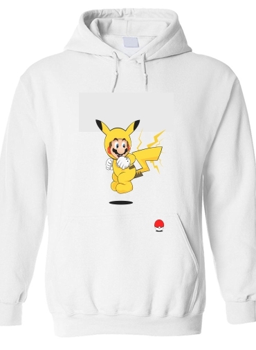 Sweat-shirt Mario mashup Pikachu Impact-hoo!