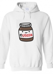 Sweat-shirt à capuche blanc - Unisex Nutella
