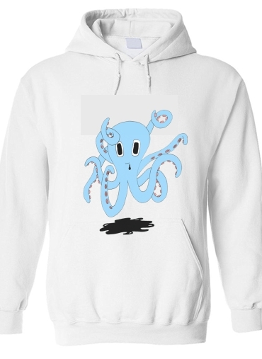 Sweat-shirt octopus Blue cartoon