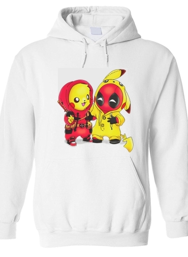 Sweat-shirt Pikachu x Deadpool